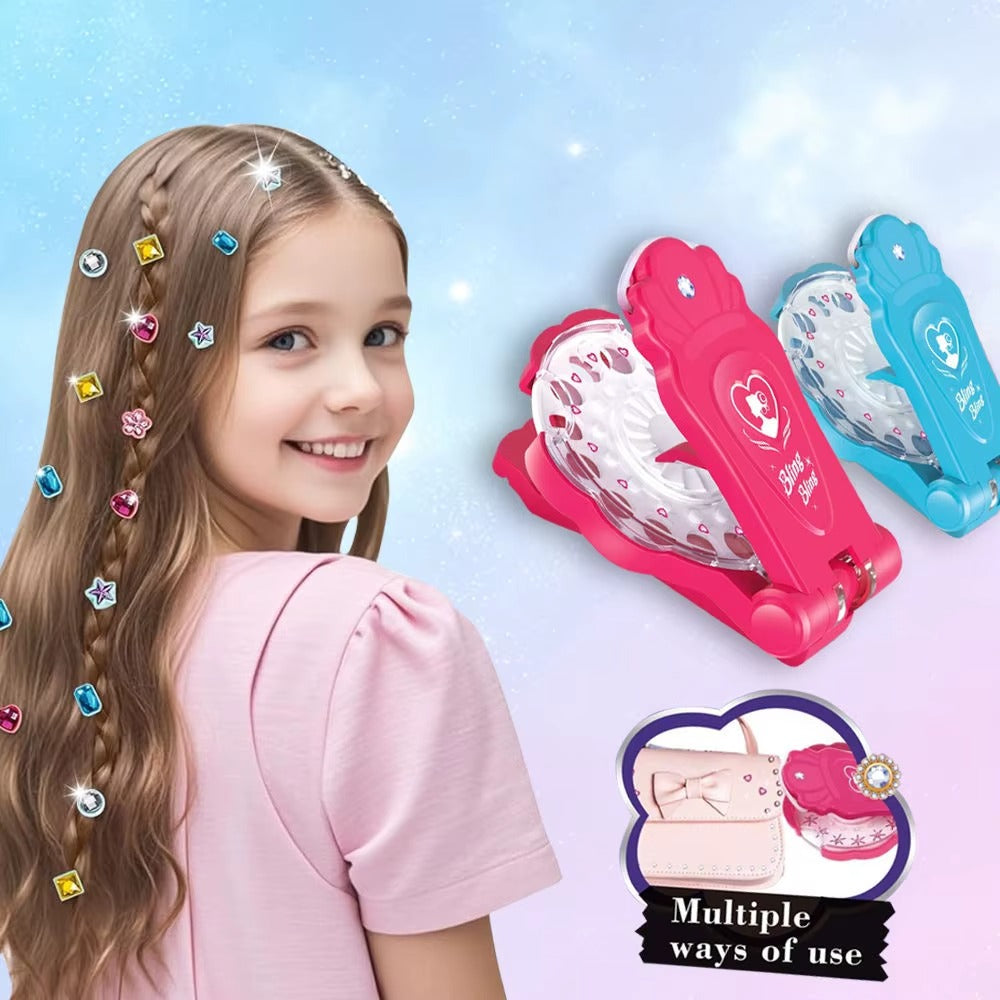 PrincessBling Pro™–|Máquina Aplicadora de Brillos para el Pelo | Decoración de Cabello con Gemas ✨