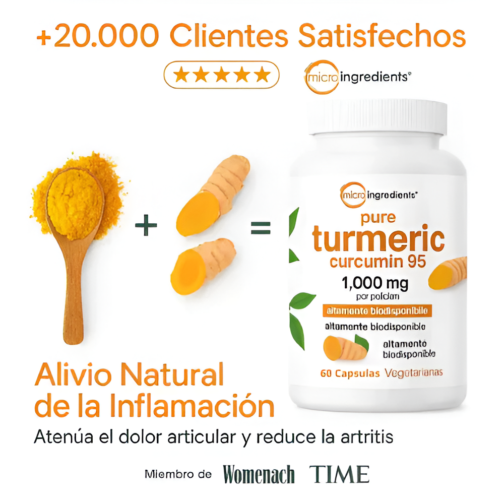 🌿 Turmeric® 4 en 1 – Alivio natural para la inflamación y el dolor 💪