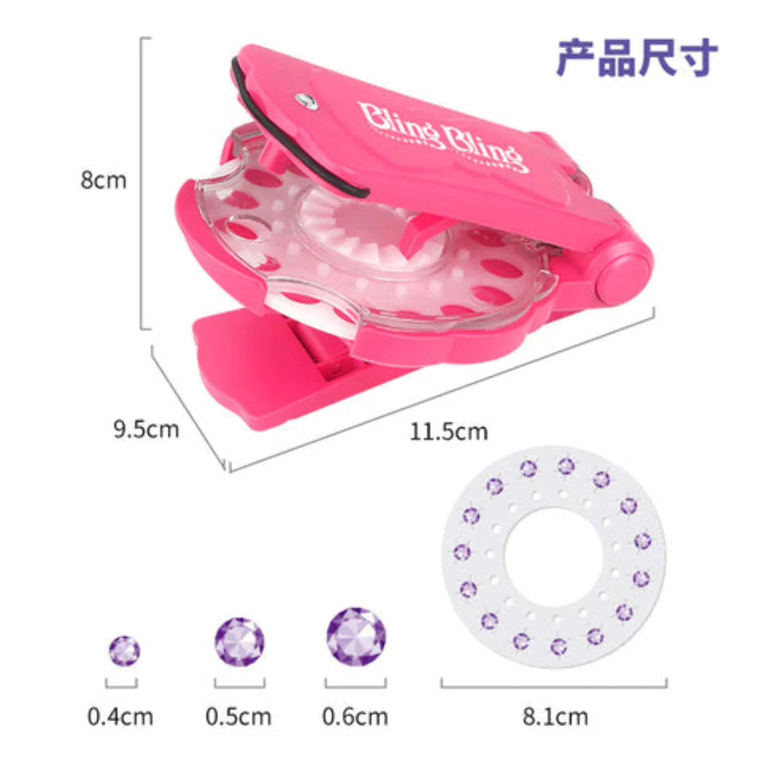 PrincessBling Pro™–|Máquina Aplicadora de Brillos para el Pelo | Decoración de Cabello con Gemas ✨