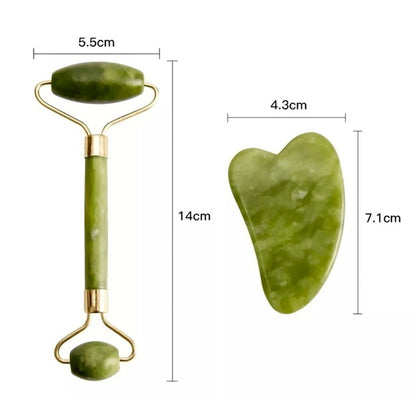 Pack Faja Reductora + RODILLO FACIAL DE JADE + PIEDRA GUA SHA