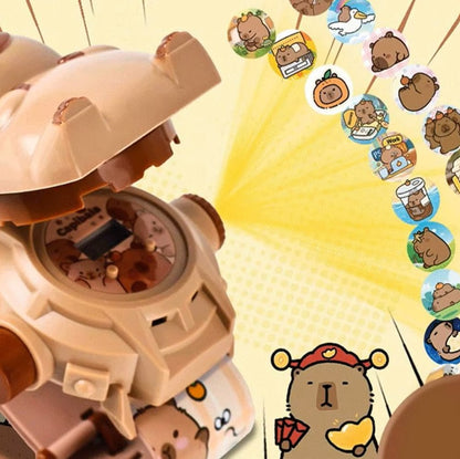 RELOJ PROYECTOR CAPIBARA X2