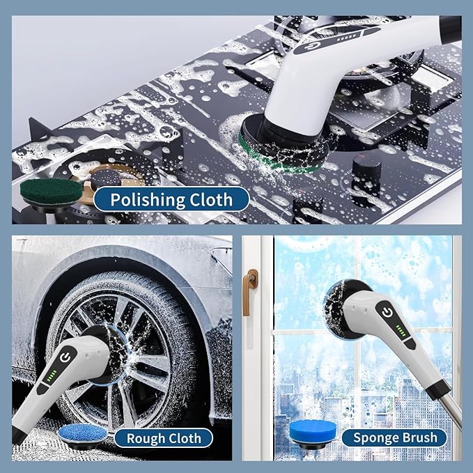 NUEVO CEPILLO DE LIMPIEZA ELÉCTRICO 7 EN 1