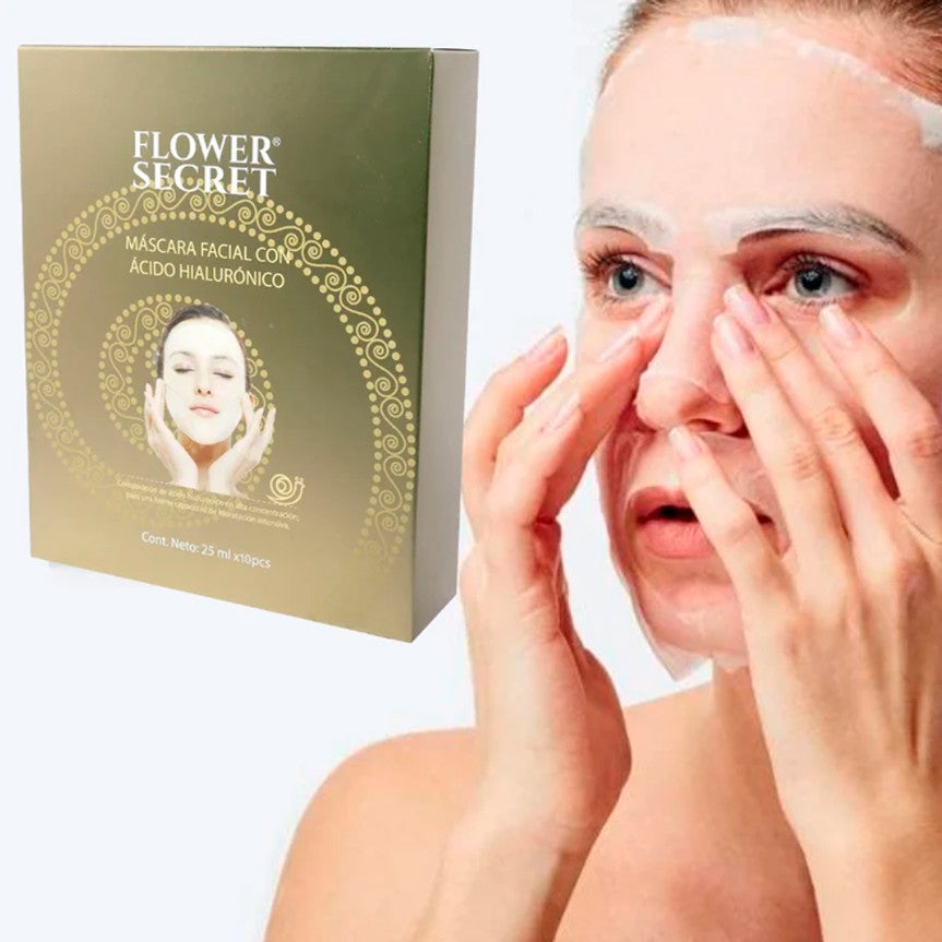 MASCARA FACIAL CON ÁCIDO HIALURÓNICO
