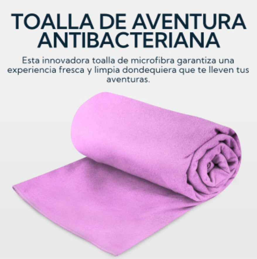 TOALLA MICROFIBRA SUEDE MORADA