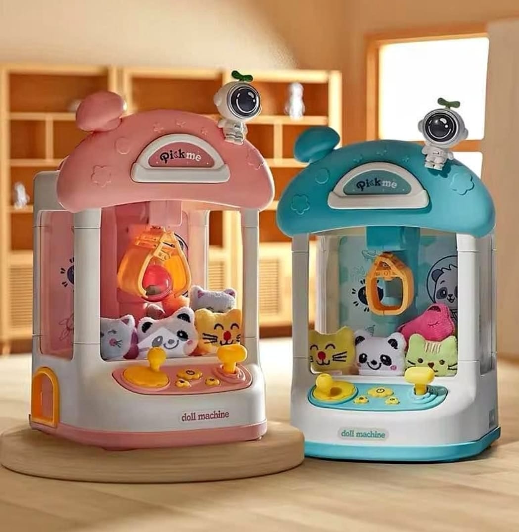 MINI MAQUINA SACA PELUCHES Y JUGUETES