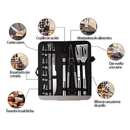 NUEVO KIT PORTÁTIL MINI PARRILLA PLEGABLE + 1