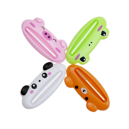 EXPRIMIDOR DE PASTA DE DIENTES DE SILICONA X4