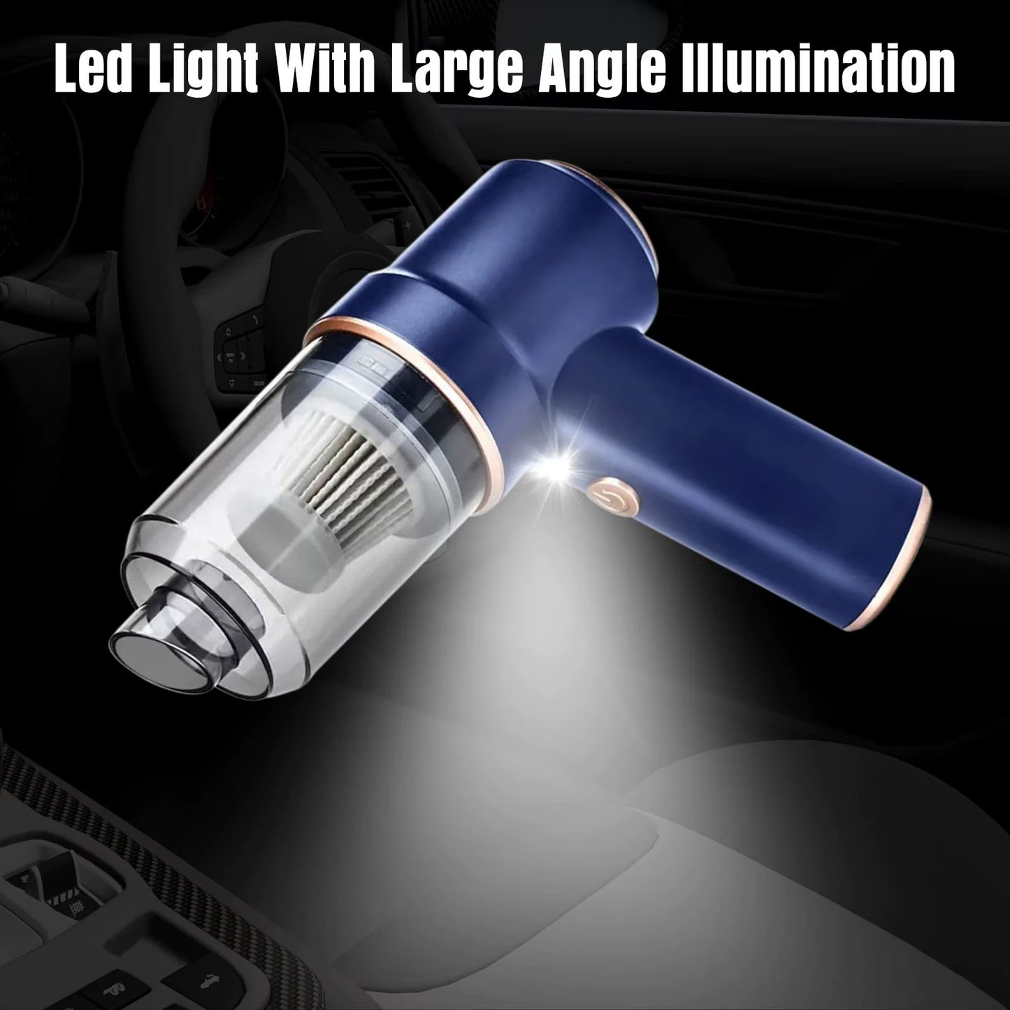 Mini Aspiradora Portátil USB Inalámbrica – Limpieza Potente para Auto, Hogar y Oficina