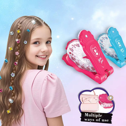 PrincessBling Pro™–|Máquina Aplicadora de Brillos para el Pelo | Decoración de Cabello con Gemas ✨
