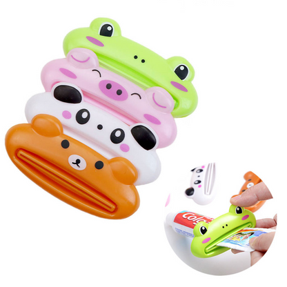 EXPRIMIDOR DE PASTA DE DIENTES DE SILICONA X4