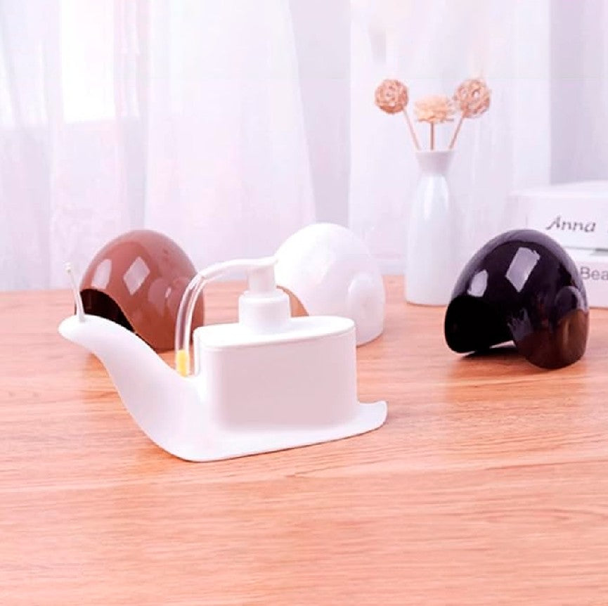 DISPENSADOR DE JABÓN CON FORMA DE CARACOL