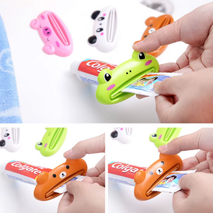 EXPRIMIDOR DE PASTA DE DIENTES DE SILICONA X4